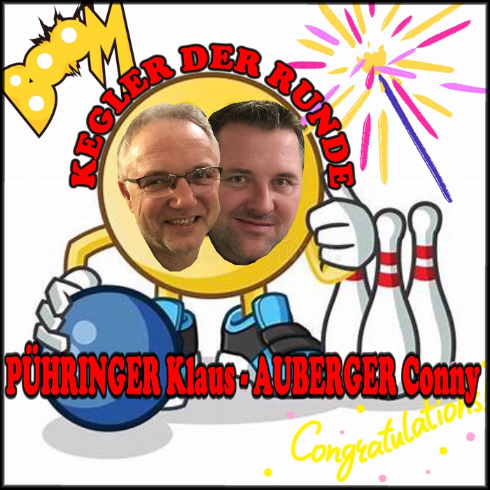 Lieferten sich einen beherzten Kampf um den Tagessieg! Schlussendlich feiert Klaus seinen 46. Tagessieg!