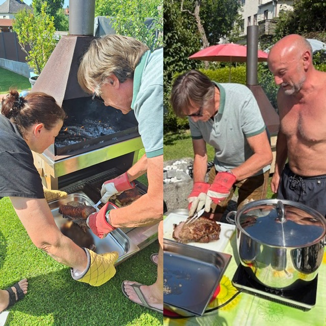 Unser Präsi zauberte wieder ein hervorragendes Essen!